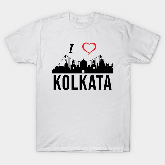 I love Kolkata West Bengal India T-Shirt by alltheprints